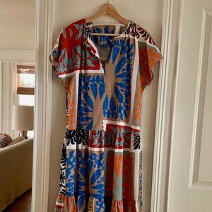 Multi Color Tropical Sundy Up Maxi